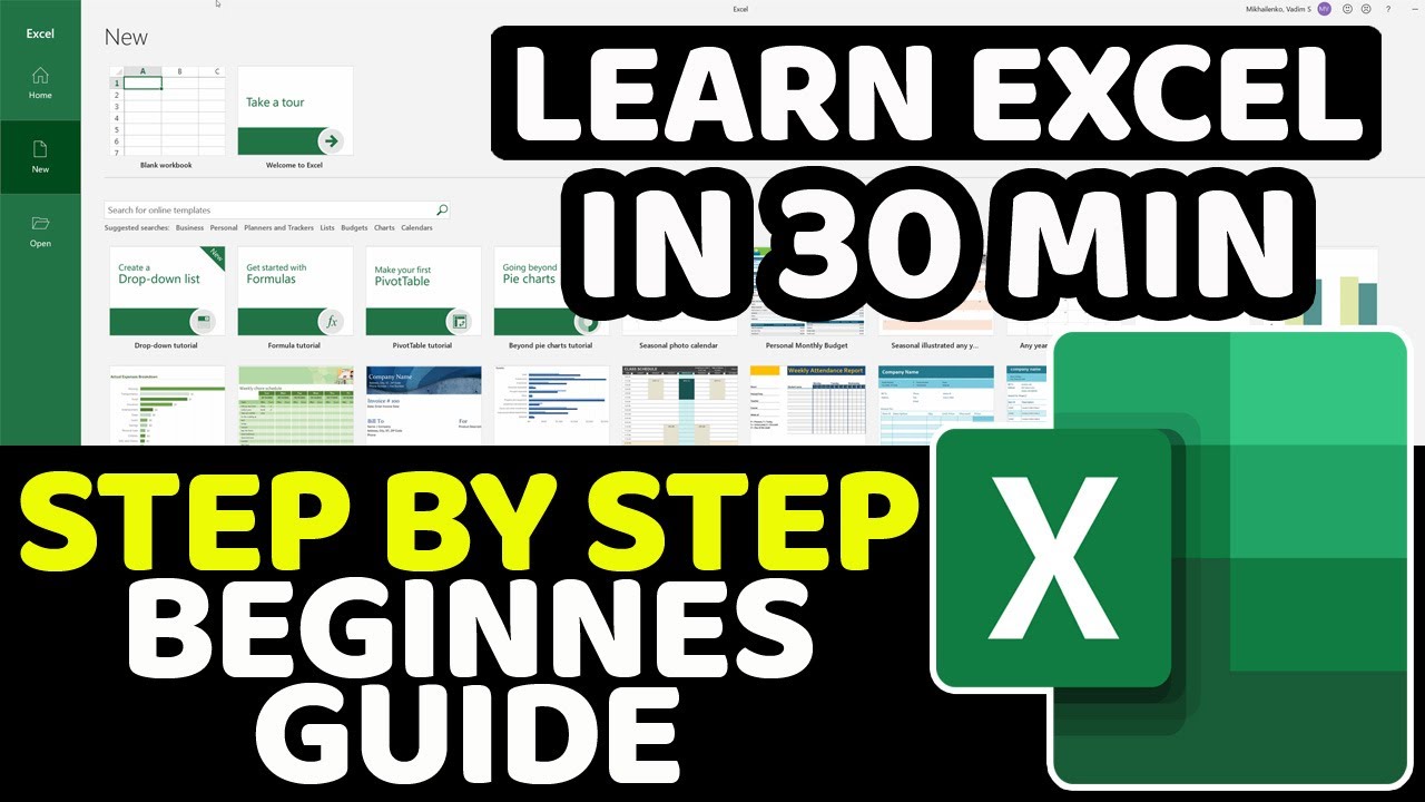 excel for beginners mac